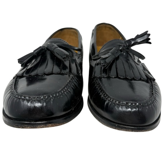 Cole Haan Classic Black Pinch Tassel Leather Loafers Mens Size 9.5 3E Extra Wide - Picture 4 of 15